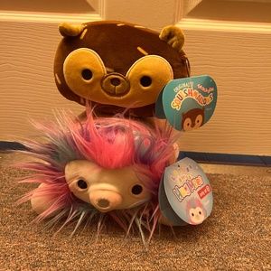 One stackable squishmallow and one hug mee squishmallow